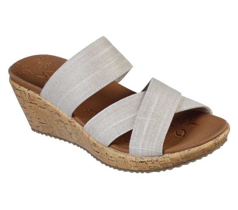 Skechers Dam Beige Kilar Sandaler - Beverlee - Canyon Dangle - Sverige (QEZLS-8241)